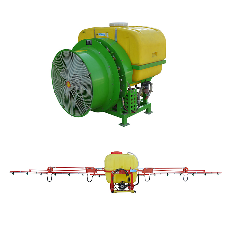 बूम स्प्रेयर र एयर ब्लास्ट स्प्रेयर को विभेदित आवेदन